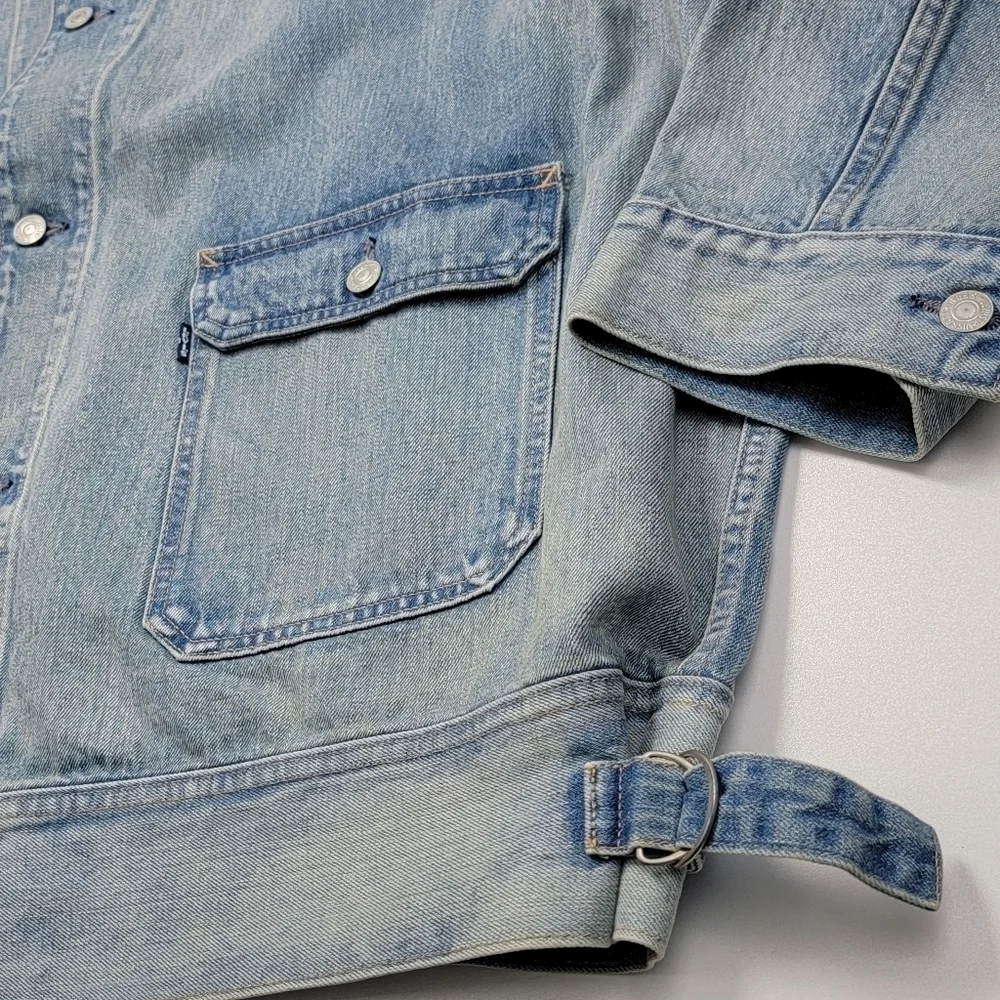 Levi’s Japanese Denim Utility Trucker Jacket Mens XXL Made In Japan A71500003 - Picture 7 of 13